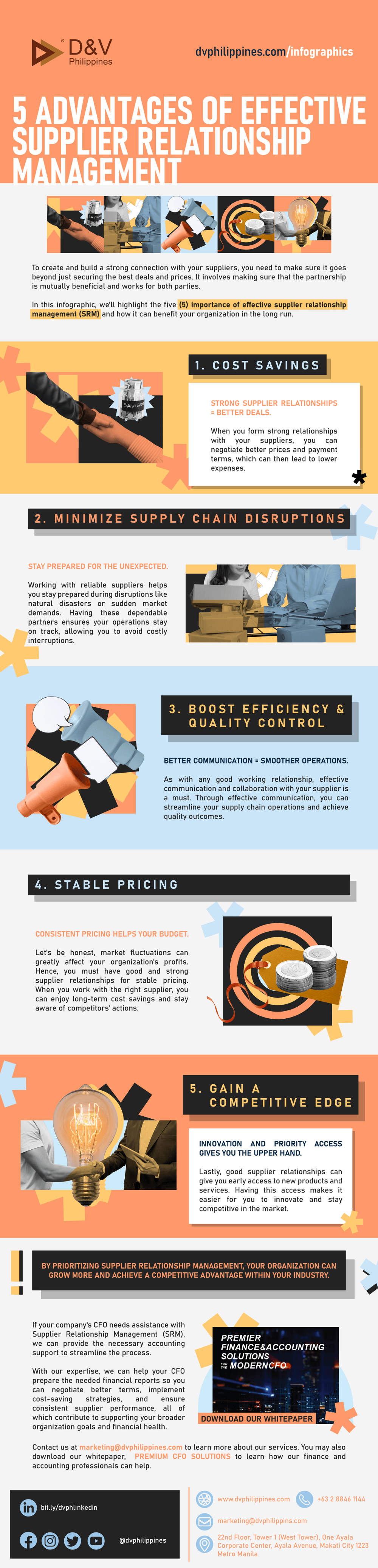 DV_Infographics_092024_5 Advantages of Effective Supplier Relationship Management__Website