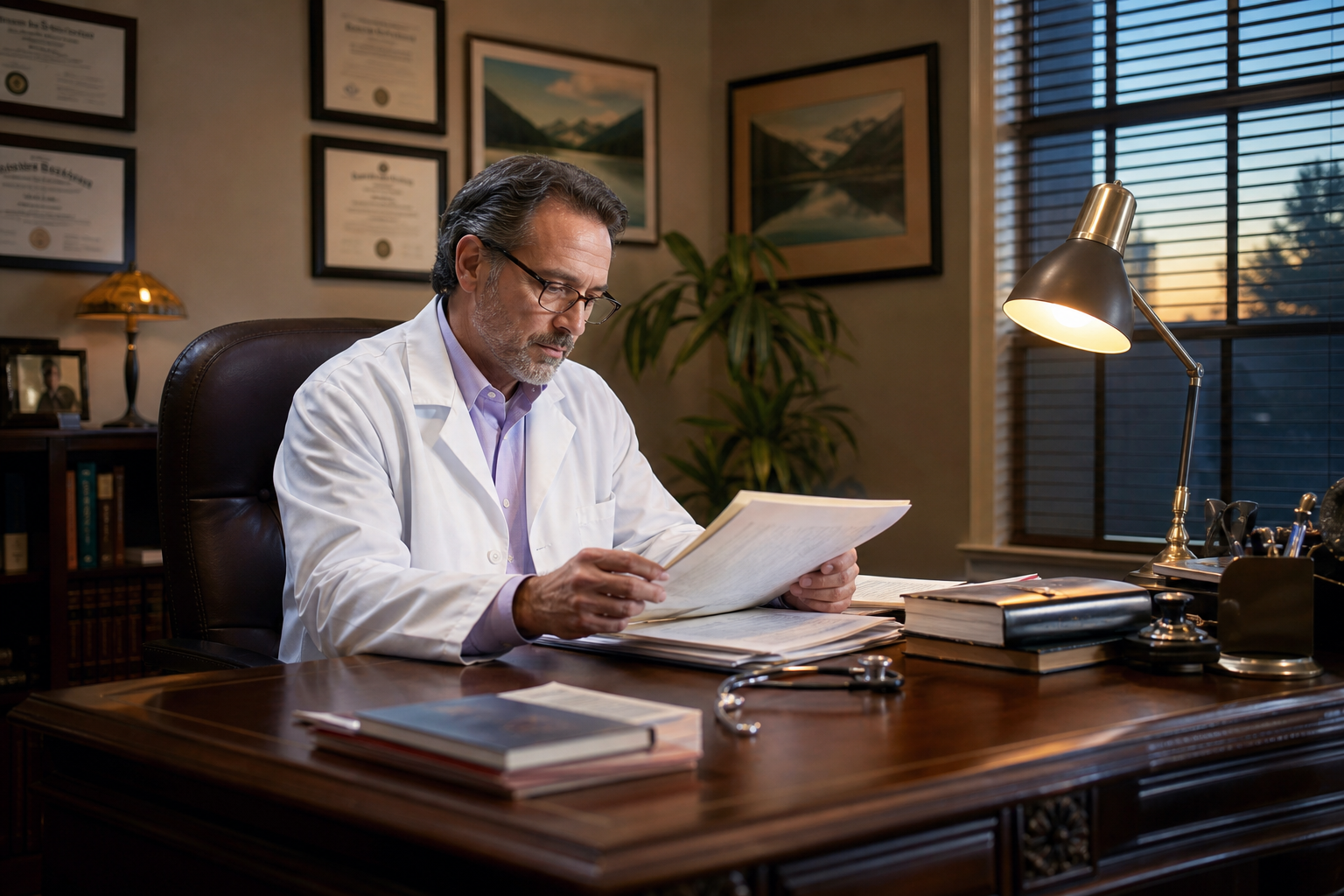 Doctor in Office