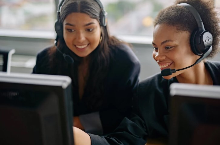 A company's back-office support handling administrative tasks and important matters.