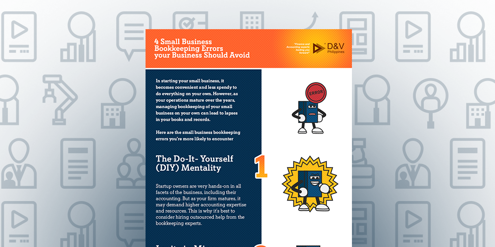 Featured Image for post title: 4 Small Business Bookkeeping Errors your Business Should Avoid