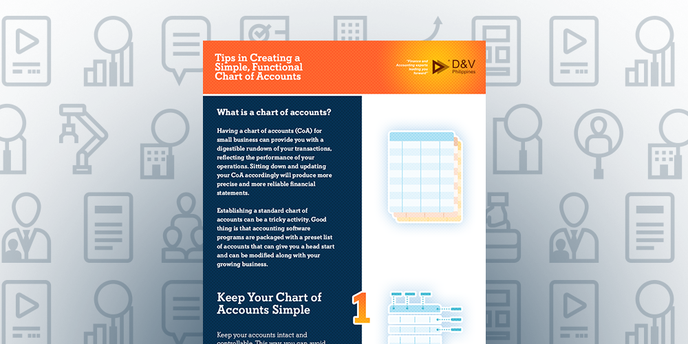 Featured Image for post title: Tips in Creating a Simple, Functional Chart of Accounts