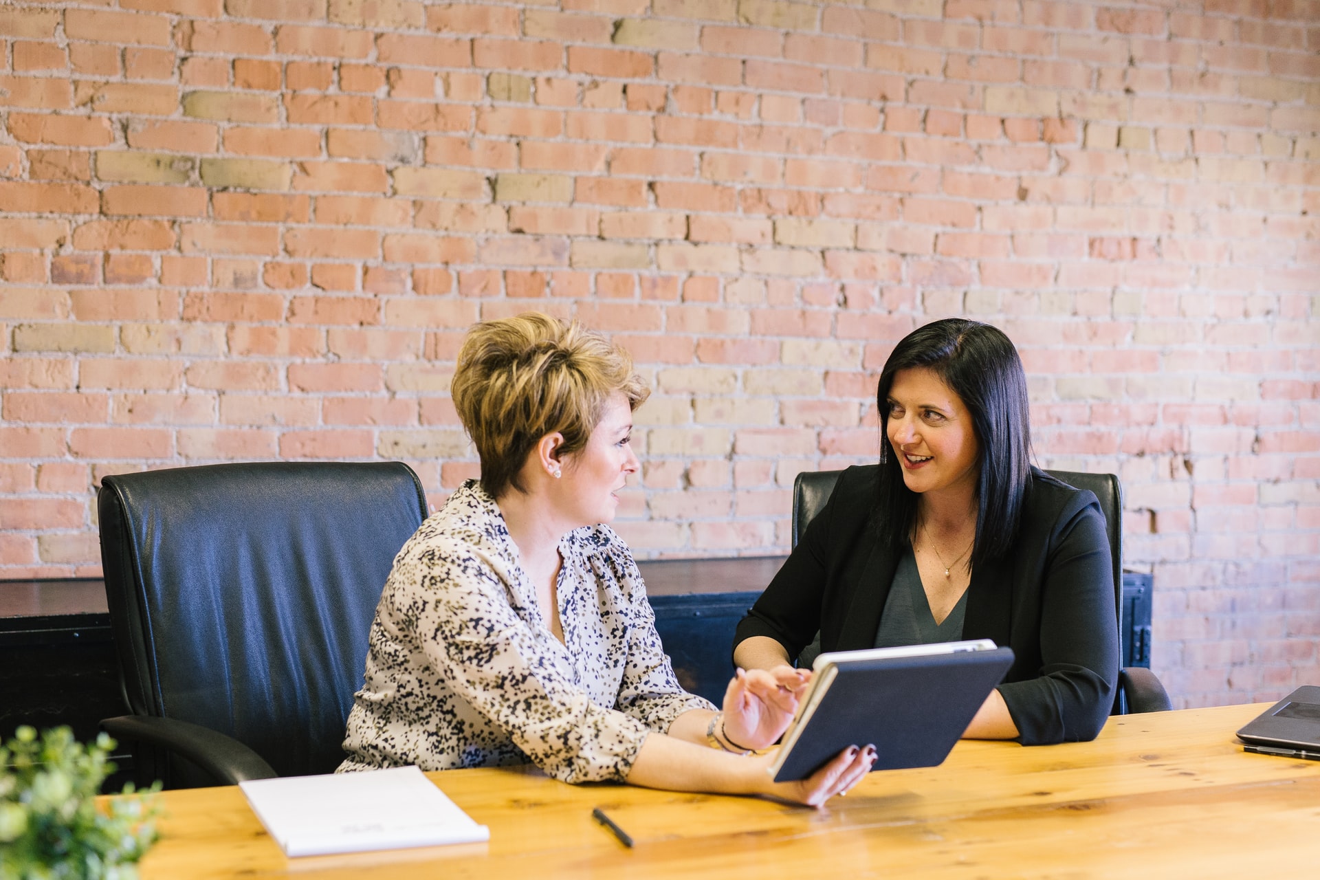 CFO talking with payroll processing provider