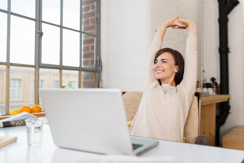 woman while working from home during the coronavirus pandemic