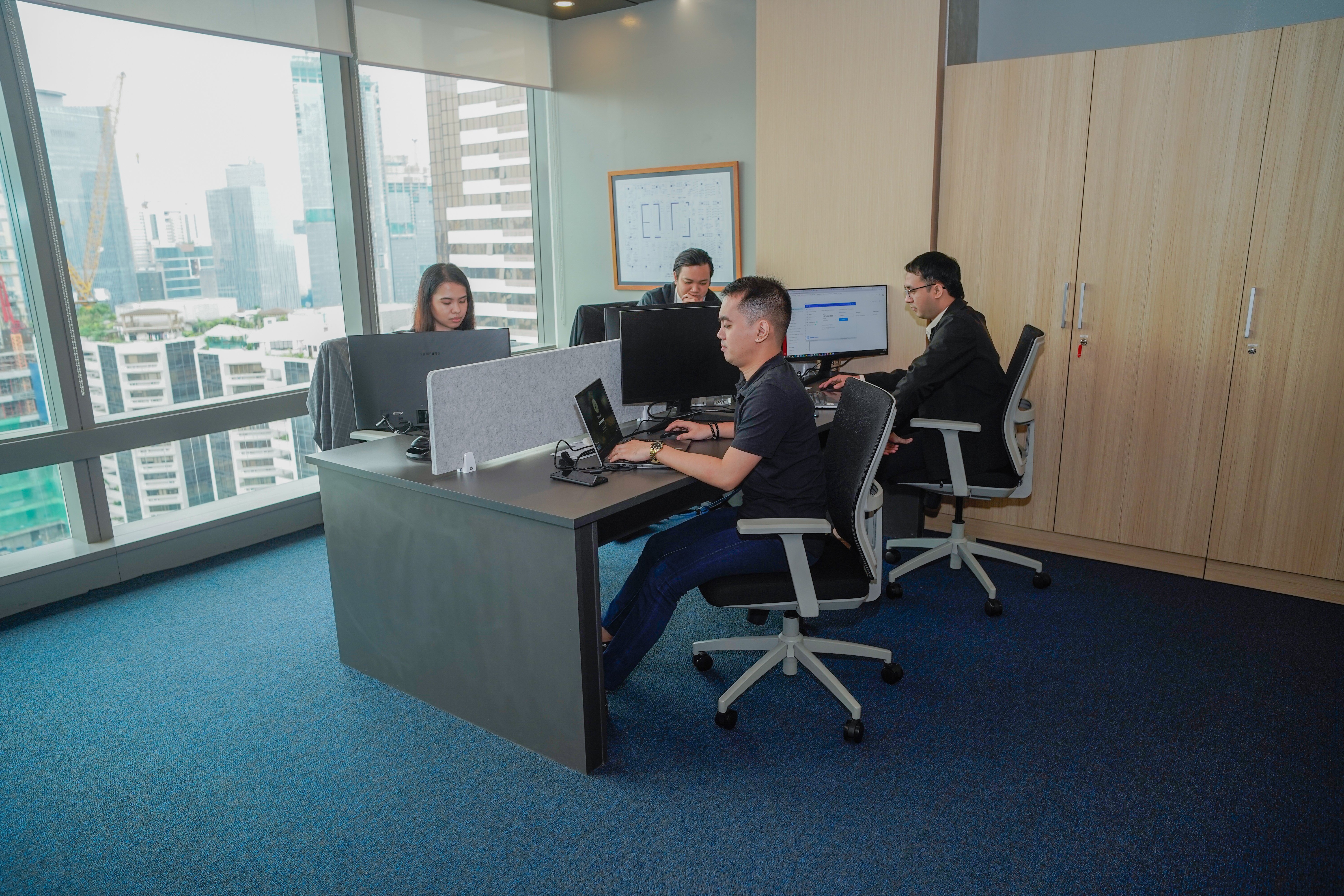 Accountants preparing a management report